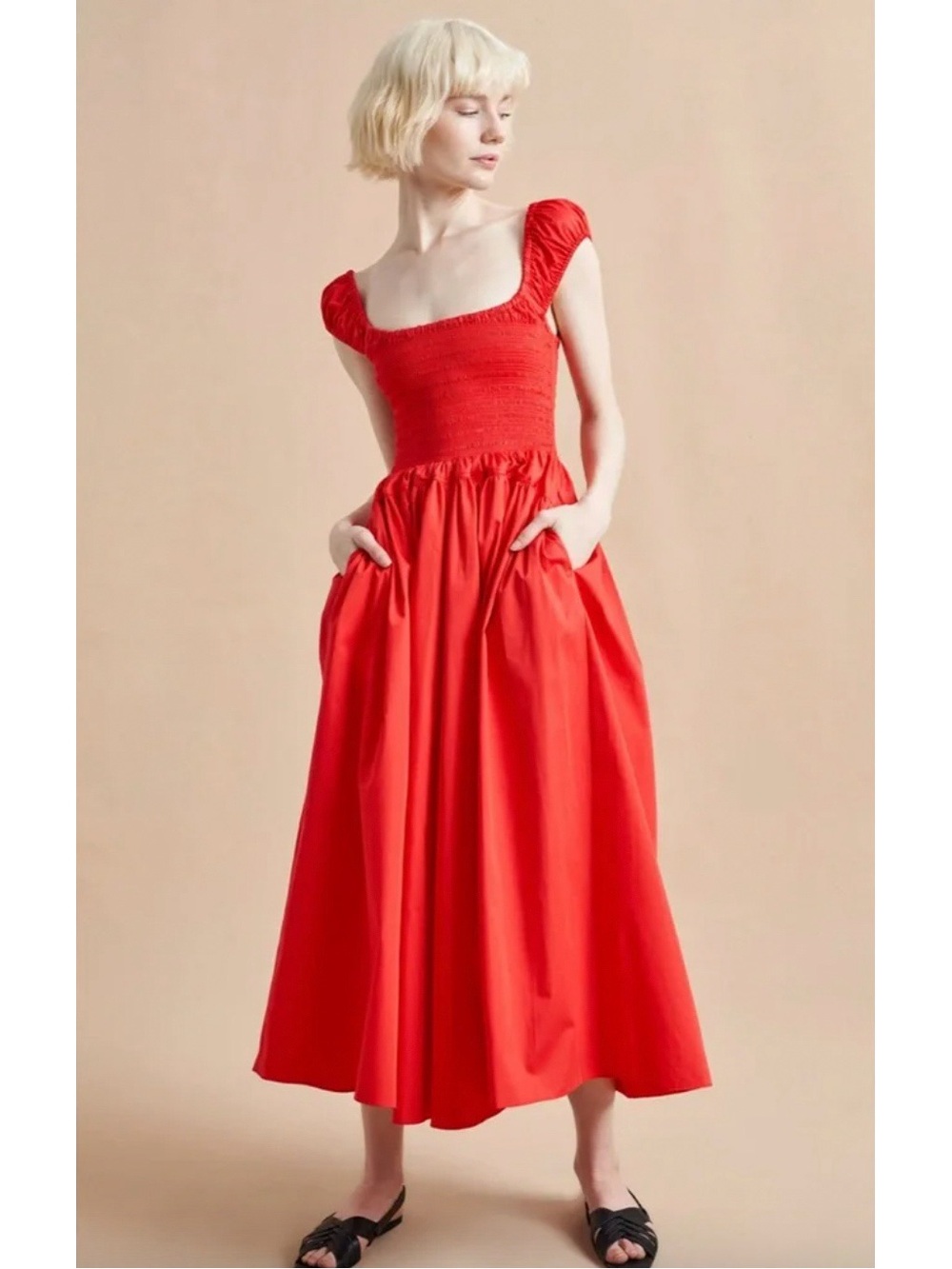 La Ligne Vivian Dress Red